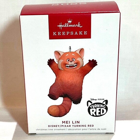 Turning Red Panda Ornament 2022 Hallmark Keepsake Disney Pixar Mei Lin New - Picture 1 of 6